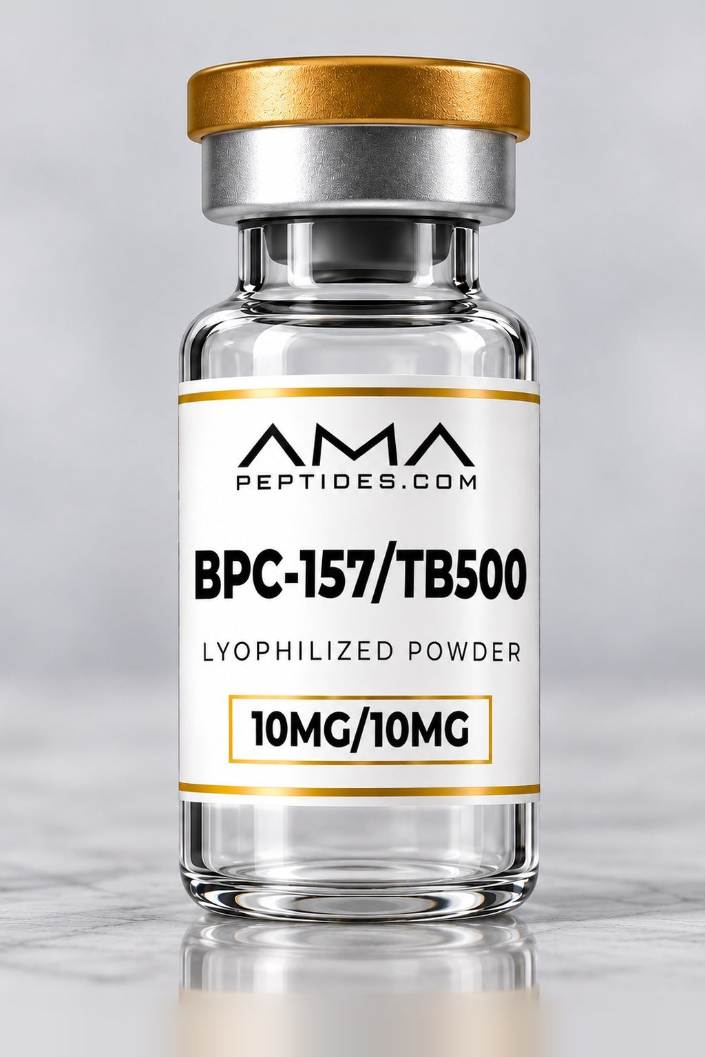 AMA Peptides BPC-157 + TB-500 vial, 10 mg + 10 mg blend